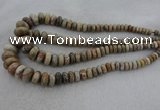 CRB1109 15.5 inches 5*8mm - 9*18mm rondelle chrysanthemum agate beads