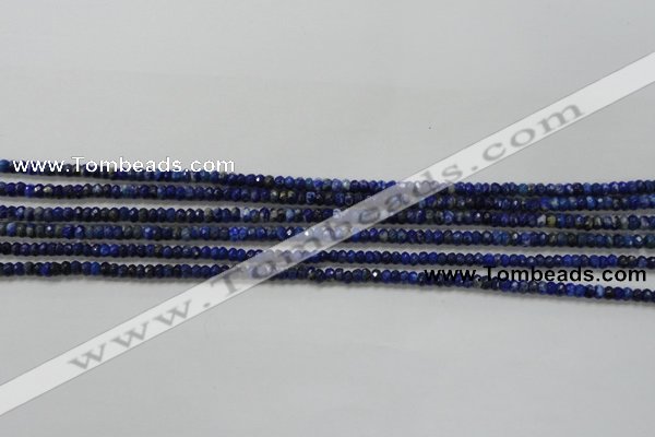 CRB111 15.5 inches 2.5*4mm faceted rondelle sodalite gemstone beads