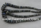 CRB1114 15.5 inches 5*8mm - 9*18mm rondelle labradorite beads