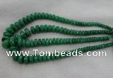 CRB1127 15.5 inches 5*8mm - 9*18mm faceted rondelle green aventurine beads