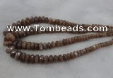 CRB1132 15.5 inches 5*8mm - 9*18mm faceted rondelle moonstone beads