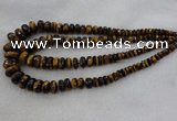 CRB1135 15.5 inches 5*8mm - 9*18mm faceted rondelle tiger eye beads