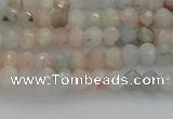 CRB1201 15.5 inches 3*4mm faceted rondelle morganite beads