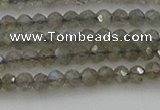 CRB1202 15.5 inches 3*4mm faceted rondelle labradorite beads