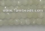 CRB1211 15.5 inches 4*6mm faceted rondelle white moonstone beads