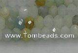 CRB1212 15.5 inches 4*6mm faceted rondelle aquamarine beads