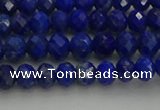 CRB1217 15.5 inches 4*6mm faceted rondelle lapis lazuli beads