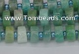 CRB1231 15.5 inches 5*8mm tyre amazonite gemstone beads
