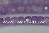 CRB1270 15.5 inches 4*6mm faceted rondelle lavender amethyst beads