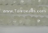 CRB1278 15.5 inches 4*6mm faceted rondelle white moonstone beads