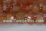 CRB1291 15.5 inches 5*8mm faceted rondelle moonstone beads