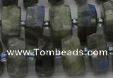 CRB1303 15.5 inches 7*14mm faceted rondelle labradorite beads