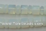 CRB135 15.5 inches 6*12mm & 10*12mm rondelle opal beads