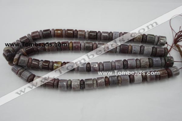 CRB142 15.5 inches 6*12mm & 10*12mm rondelle ocean agate beads