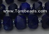 CRB1452 15.5 inches 10*14mm faceted rondelle lapis lazuli beads