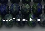 CRB1454 15.5 inches 8*10mm faceted rondelle chrysocolla beads