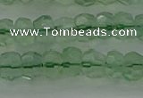 CRB1458 15.5 inches 4*6mm faceted rondelle green fluorite beads