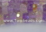 CRB1807 15.5 inches 4*6mm faceted rondelle ametrine beads