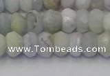 CRB1824 15.5 inches 5*7mm faceted rondelle aquamarine beads