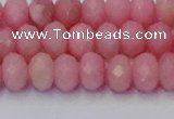 CRB1849 15.5 inches 5*8mm faceted rondelle pink opal beads