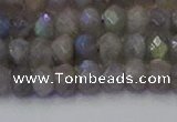 CRB1852 15.5 inches 4*6mm faceted rondelle labradorite beads