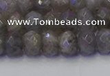 CRB1853 15.5 inches 5*8mm faceted rondelle labradorite beads