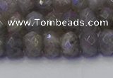 CRB1853 15.5 inches 5*8mm faceted rondelle labradorite beads