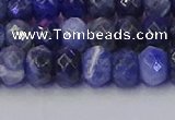 CRB1857 15.5 inches 5*8mm faceted rondelle sodalite beads