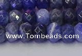 CRB1858 15.5 inches 6*10mm faceted rondelle sodalite beads