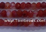 CRB1861 15.5 inches 2.5*4mm faceted rondelle south red agate beads