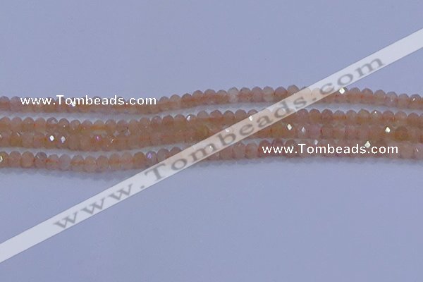 CRB1867 15.5 inches 2.5*4mm faceted rondelle moonstone beads