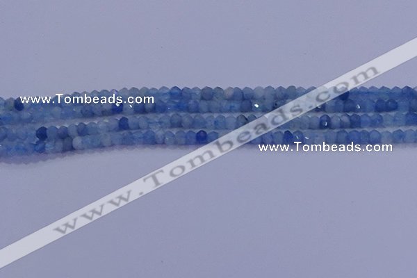 CRB1890 15.5 inches 2*3mm faceted rondelle aquamarine beads