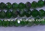 CRB1922 15.5 inches 2.5*4mm faceted rondelle diopside beads