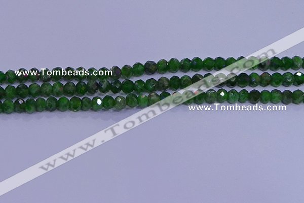 CRB1922 15.5 inches 2.5*4mm faceted rondelle diopside beads