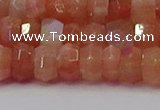 CRB1930 15.5 inches 4*6mm faceted rondelle sunstone beads