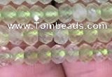 CRB1952 15.5 inches 3*4mm faceted rondelle prehnite gemstone beads