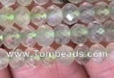 CRB1953 15.5 inches 3.5*5mm faceted rondelle prehnite gemstone beads