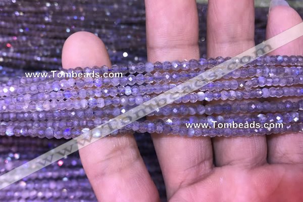 CRB1979 15.5 inches 2*3mm faceted rondelle labradorite beads