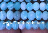 CRB1986 15.5 inches 3*5mm faceted rondelle amazonite gemstone beads