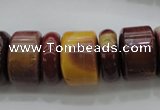 CRB199 15.5 inches 6*18mm - 13*18mm rondelle mookaite gemstone beads