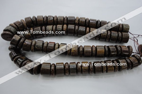 CRB200 15.5 inches 6*18mm - 13*18mm rondelle bronzite gemstone beads