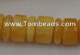 CRB201 15.5 inches 6*18mm - 13*18mm rondelle calcite gemstone beads