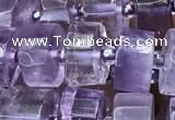 CRB2011 15.5 inches 9mm - 10mm faceted tyre light amethyst beads