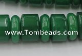 CRB202 15.5 inches 6*18mm - 13*18mm rondelle green aventurine beads