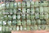 CRB2044 15.5 inches 13mm - 14mm faceted tyre prehnite beads