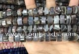 CRB2113 15.5 inches 12mm - 13mm faceted tyre Botswana agate beads