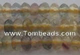 CRB214 15.5 inches 3*4mm faceted rondelle yellow fluorite beads