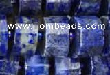 CRB2140 15.5 inches 7mm - 8mm faceted tyre lapis lazuli beads