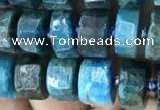 CRB2145 15.5 inches 7mm - 8mm faceted tyre apatite gemstone beads