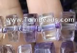 CRB2155 15.5 inches 7mm - 8mm faceted tyre ametrine beads